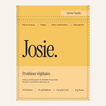 Charger l'image dans la galerie, Josie Vegan Protein Saveur Vanille, sachet 600 g